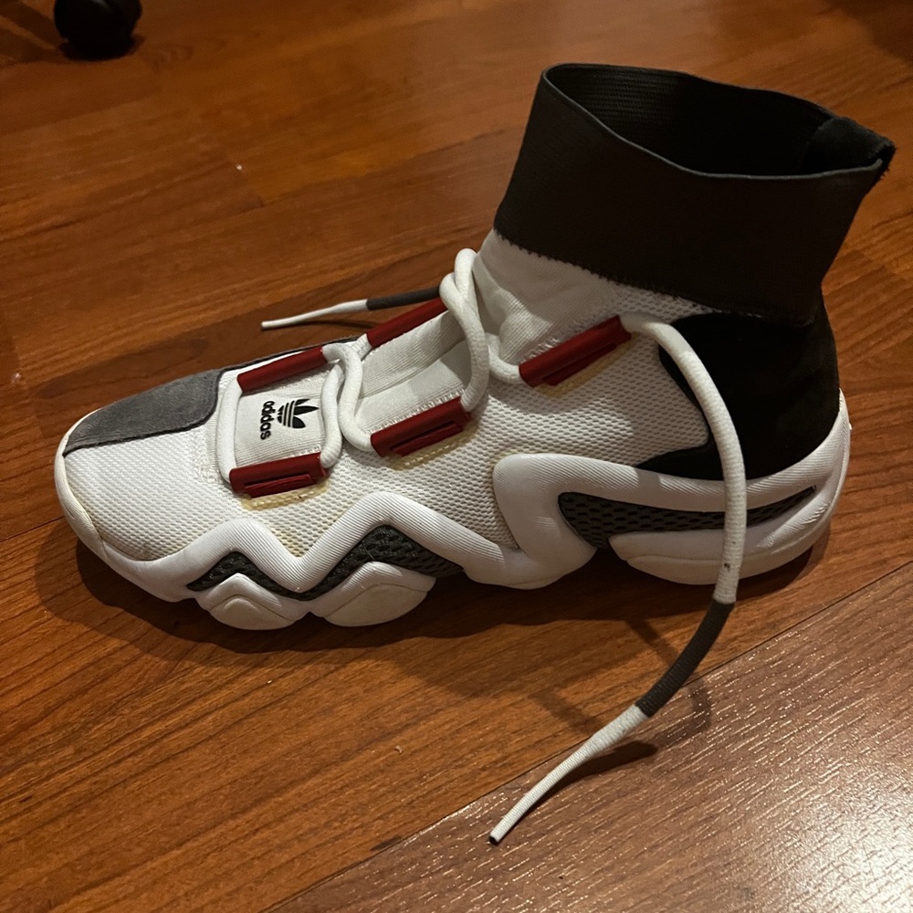 Adidas Men’s High-Top Sneakers - White and Black